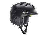 Bern 2014 15 Rollins Zip Mold Winter Snow Helmet Matte Black w Black Liner L XL