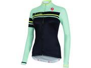 Castelli 2015 16 Women s Girone Long Sleeve Cycling Jersey A15563 black light green L