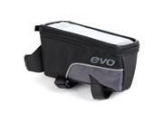 Evo E Cargo Smart Bento Bicycle Top Tube Bag w Phone Pocket Black Grey