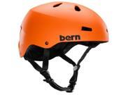 Bern 2015 Men Macon EPS Summer Bike Skate Helmet w Crank Fit Matte Orange XXL XXXL