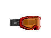 Bern 2016 17 Brewster Kids X Small Frame Winter Snow Goggles Red Black Goggle w Orange Light Mirror Lens