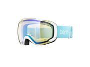 Bern 2016 17 Scout Junior Girls Small Frame Winter Snow Goggles Blue Snowflake Goggle w Yellow Light Mirror Lens