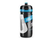 Elite Corsa Bicycle Water Bottle 550ml BLACK blue logo