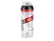Elite Corsa MTB Bicycle Water Bottle 550ml Clear Red Logo