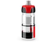 Elite Crystal Ombra Bicycle Water Bottle 550ml Clear Red