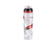 Elite Max Corsa MTB Bicycle Water Bottle 1000ml Clear Red