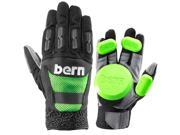Bern 2016 Men s Fulton Full Finger Longboard Gloves Black Green M L