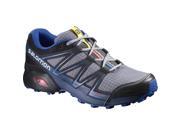 Salomon 2016 17 Men s Speedcross Vario Trail Running Shoe L39078600 Pearl Grey Black Bright Blue 8.5