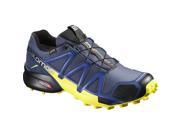 Salomon 2016 17 Men s Speedcross 4 GTX Trail Running Shoe L38311800 Slateblue Blue Depth Corona Yellow 14