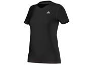 Adidas Outdoor 2016 Women s Ultimate Short Sleeve V Neck Training T Shirt Black M