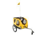 M Wave Pet N Go Bicycle Trailer Yellow 17 x 27 x 20 inch