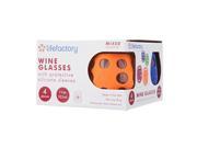 Lifefactory Wine Glass 11oz 4 Pack Multi Color LIF 71370