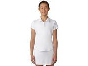 Adidas Golf 2017 Girl s Performance Short Sleeve Polo Shirt White S