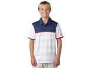 Adidas Golf 2017 Junior s Camo Stripe Short Sleeve Polo Shirt White M