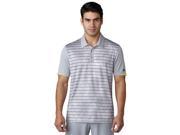 Adidas Golf 2017 Men s ClimaChill Geo Stripe Print Short Sleeve Polo Shirt Mid Grey L