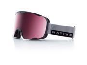 Native Eyewear 2017 Treeline Ski Goggle Gray Rip Frame Rose React Lens 407 631 004
