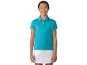 Adidas Golf 2017 Girl s Essential Short Sleeve Polo Shirt Energy Blue S