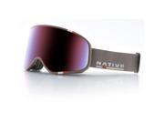 Native Eyewear 2017 Tenmile Ski Goggle Insignia Frame Blue Mirror Lens 411 636 002