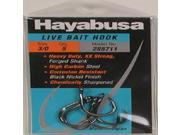 Hayabusa Live Bait Hook Black Nickel Size 3 0 285711 3 0