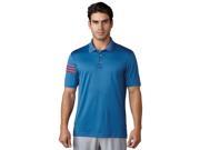 Adidas Golf 2017 Men s ClimaCool 3 Stripes Short Sleeve Polo Shirt Core Blue 2XL