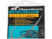 Hayabusa Live Bait Hook Black Nickle Size 2 285711 2