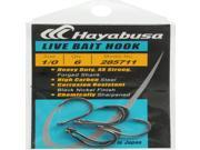 Hayabusa Live Bait Hook Black Nickel Size 1 0 285711 1 0