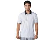 Adidas Golf 2017 Men s ClimaCool Performance Short Sleeve Polo White Black Mid Grey 2XL