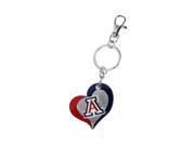 NCAA Arizona Swirl Heart Keyring CCPKT 287 21