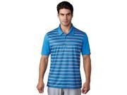 Adidas Golf 2017 Men s ClimaCool Competition Stripe Short Sleeve Polo Shirt Blast Blue S