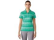 Adidas Golf 2017 Women s 3 Stripe Novelty Short Sleeve Polo Shirt Core Green XS