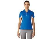 Adidas Golf 2017 Women s Essentials 3 Stripes Short Sleeve Polo Shirt Blue XS