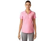 Adidas Golf 2017 Women s Essential Jacquard Short Sleeve Polo Shirt Easy Pink XS