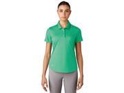 Adidas Golf 2017 Women s MicroDot Short Sleeve Polo Shirt Core Green M