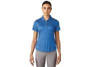 Adidas Golf 2017 Women s MicroDot Short Sleeve Polo Shirt Blue XS
