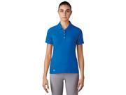 Adidas Golf 2017 Women s ClimaCool AeroKnit Circle Short Sleeve Polo Shirt Blue XS