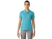 Adidas Golf 2017 Women s Essentials Cotton Hand Short Sleeve Polo Shirt Energy Blue Heather XL