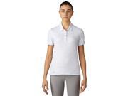 Adidas Golf 2017 Women s Essentials Cotton Hand Short Sleeve Polo Shirt Light Grey Heather 2XL