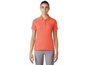 Adidas Golf 2017 Women s ClimaCool AeroKnit Circle Short Sleeve Polo Shirt Easy Coral XL