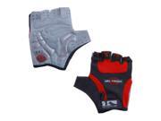M Wave Gel Touch Cycling Gloves Black Red Large
