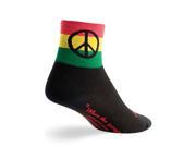 SockGuy Peace 3 Sock Black SM MD