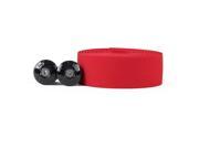 Evo Cork Classic Bicycle Handlebar Tape with End Plugs Red