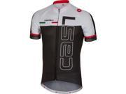 Castelli 2017 Men s Spunto Full Zip Short Sleeve Cycling Jersey A17021 black white L