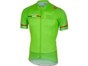 Castelli 2017 Men s Spunto Full Zip Short Sleeve Cycling Jersey A17021 pro green L