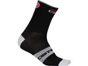 Castelli 2017 Rosso Corsa 13 Cycling Sock R17034 Black L XL