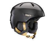 Bern 2016 17 Women s Bristow Zipmold Winter Snow Helmet w Liner Satin Black w Black Liner XS S