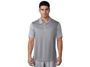 Adidas Golf 2017 Men s ClimaChill Chevron Print Short Sleeve Polo Shirt Mid Grey Mid Grey L