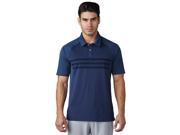 Adidas Golf 2017 Men s ClimaCool 3 Stripe Competition Short Sleeve Polo Shirt St Dark Slate Collegiate Navy St Dark Sla