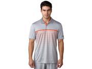 Adidas Golf 2017 Men s ClimaCool Gradient Chevron Print Short Sleeve Polo Shirt Mid Grey Energy S