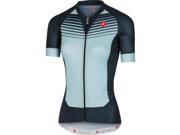 Castelli 2017 Women s Aero Race Full Zip Short Sleeve Cycling Jersey A17061 pale blue midnight navy S