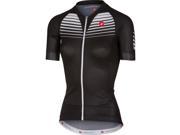 Castelli 2017 Women s Aero Race Full Zip Short Sleeve Cycling Jersey A17061 black white L